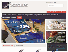 Tablet Screenshot of comptoir-du-sud.fr